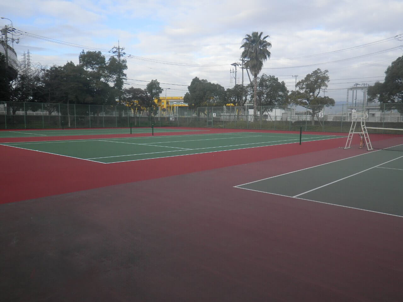 中島公園テニスコート改修工事